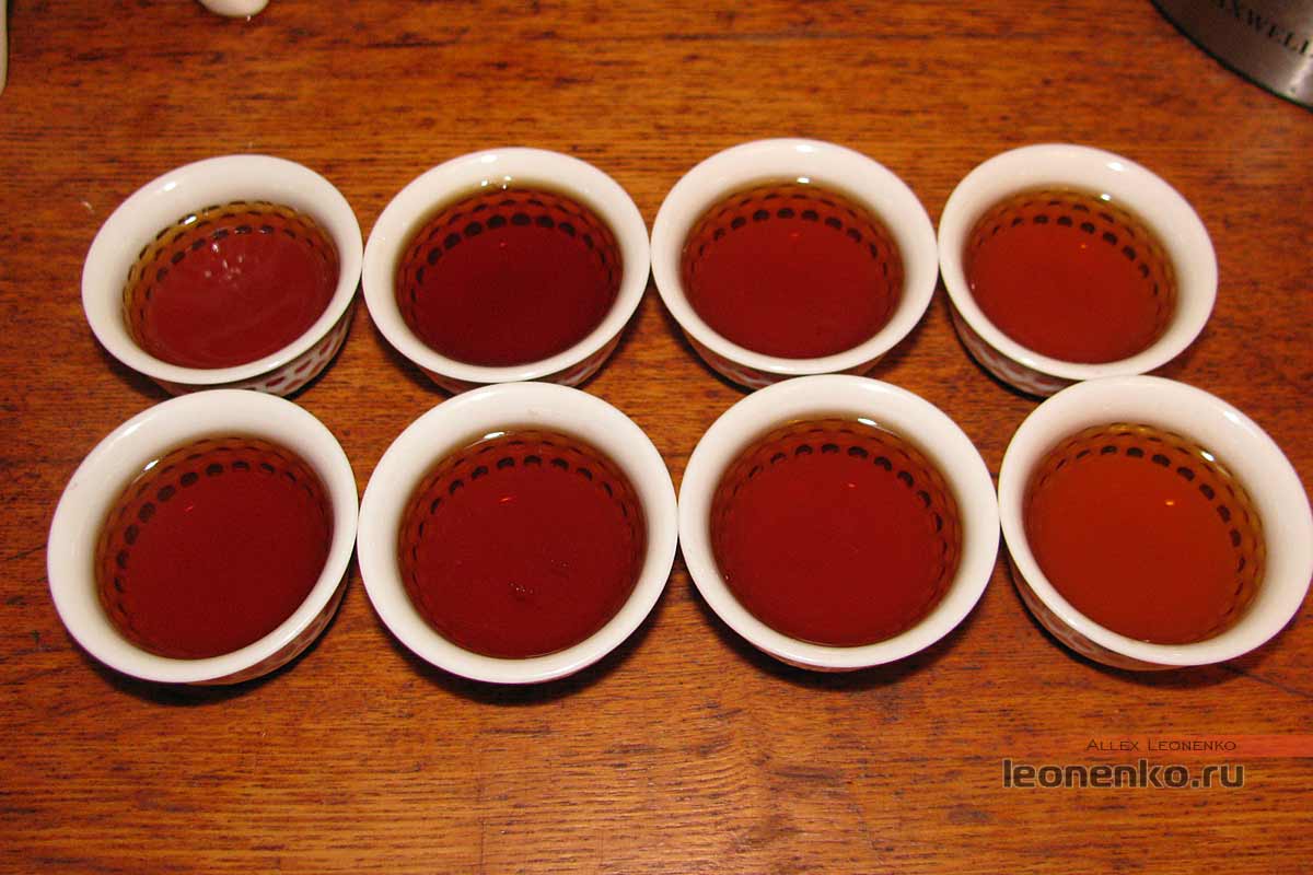 Юньнаньский красный чай biluo от фабрики Fenghetang - приготовленный проливами чай