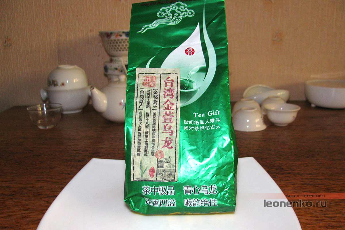 Улун с молочно-сливочным ароматом из Китая - похудевший пакет с чаем