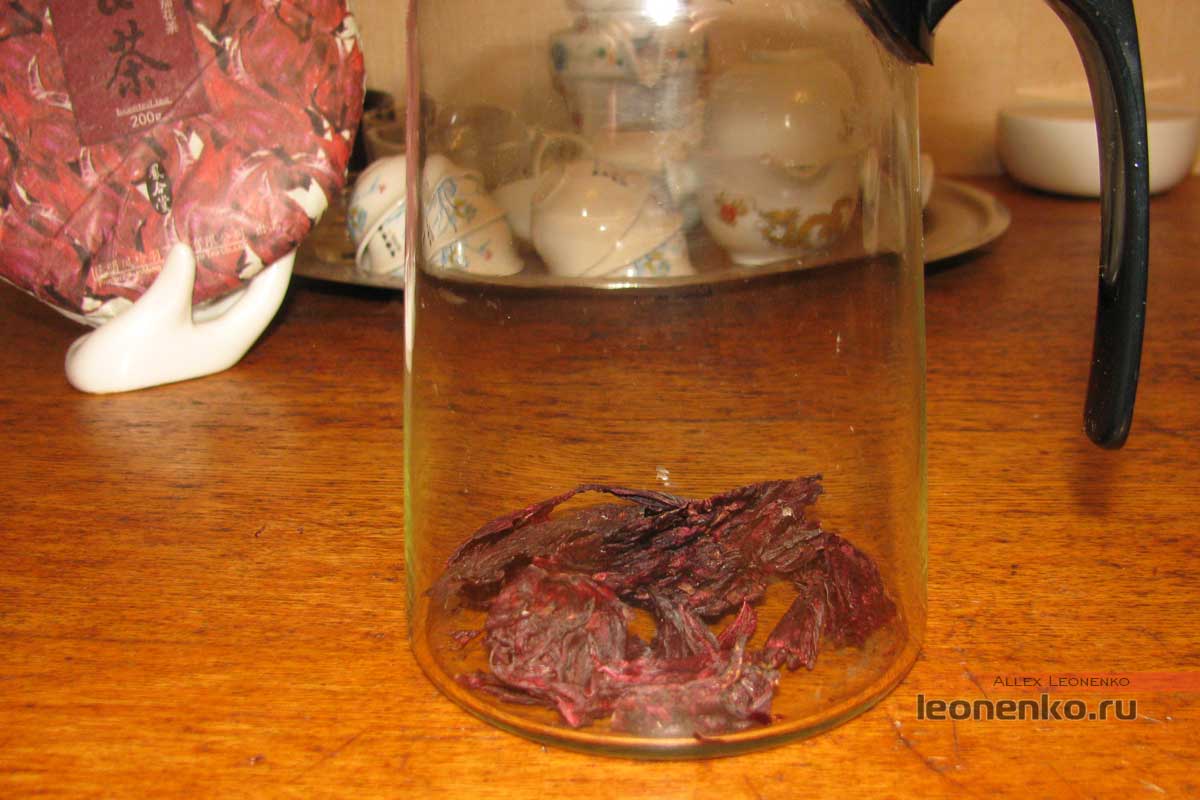 Люошень Хуа Ча или чай из цветков Розеллы  - приготовление