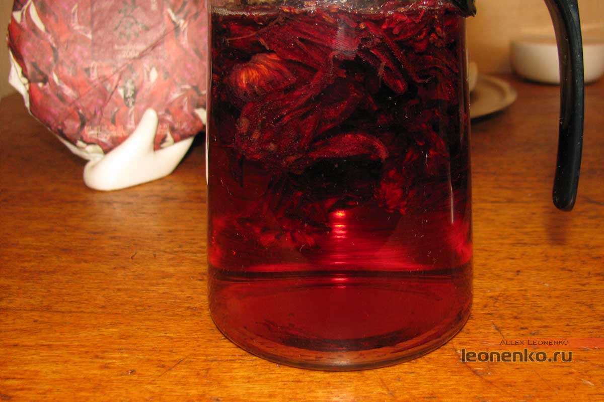 Люошень Хуа Ча или чай из цветков Розеллы  - приготовление 