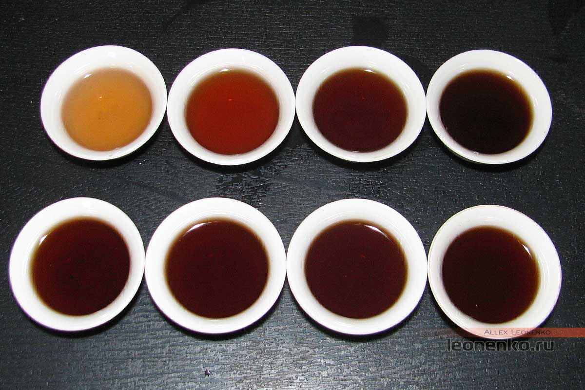 Шу Пуэр Чжэн Пинь Сяо Цзинь То, фабрика Да И - приготовленный чай