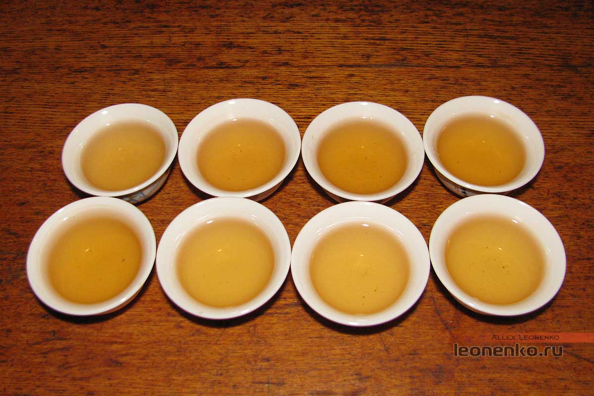 Шен Пуэр Xigui, 2017 г. - приготовленный чай