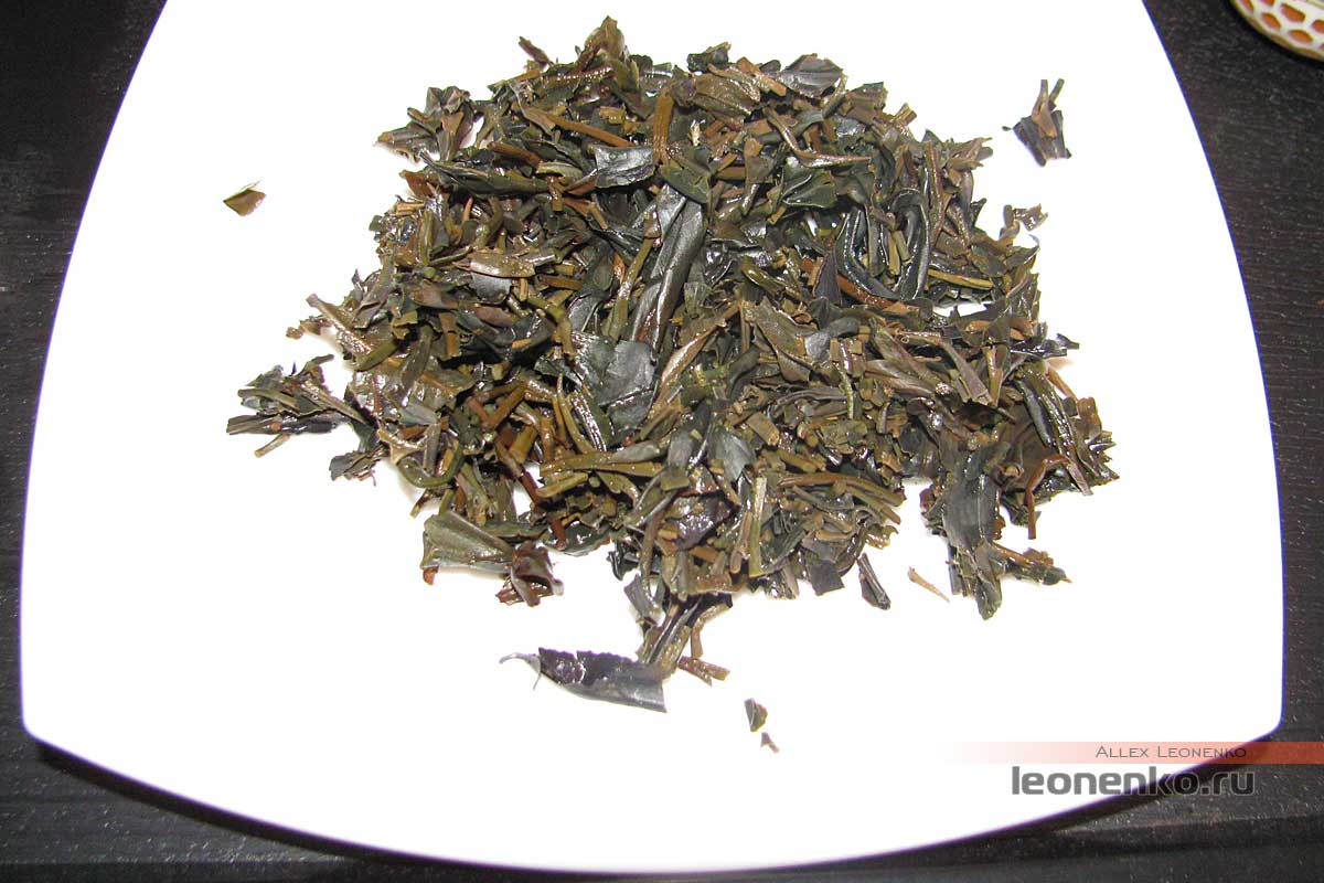 Фиолетовый чай Цзы Цзюань Ча от Caicheng - спитой лист