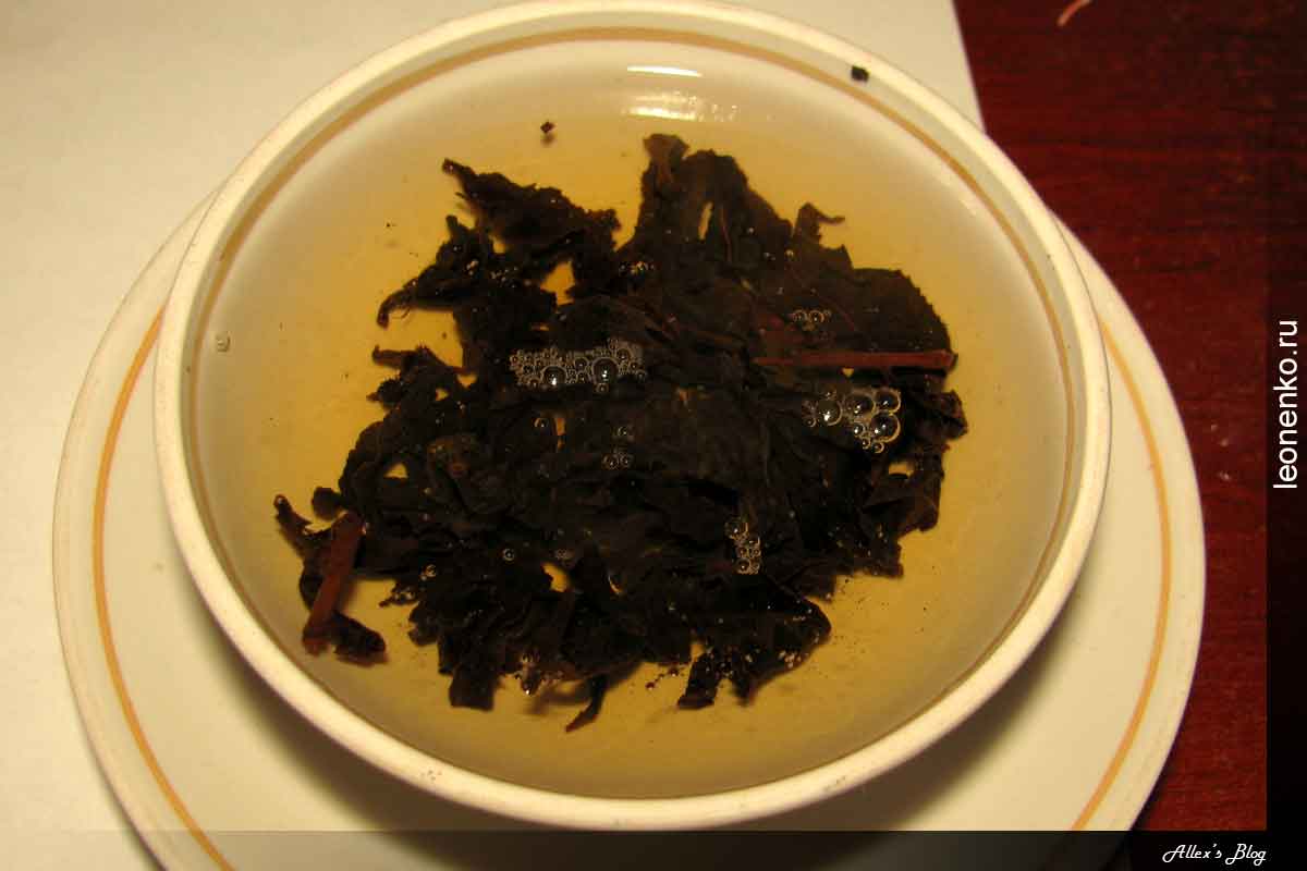Кофейный улун или Black oolong tea, Coffe flavor - дегустация