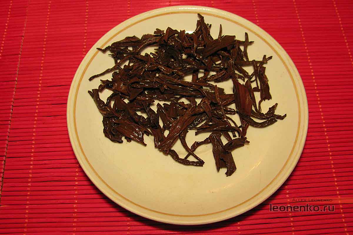 Dian Hong Yunnan Mao Feng Black Tea - спитой лист