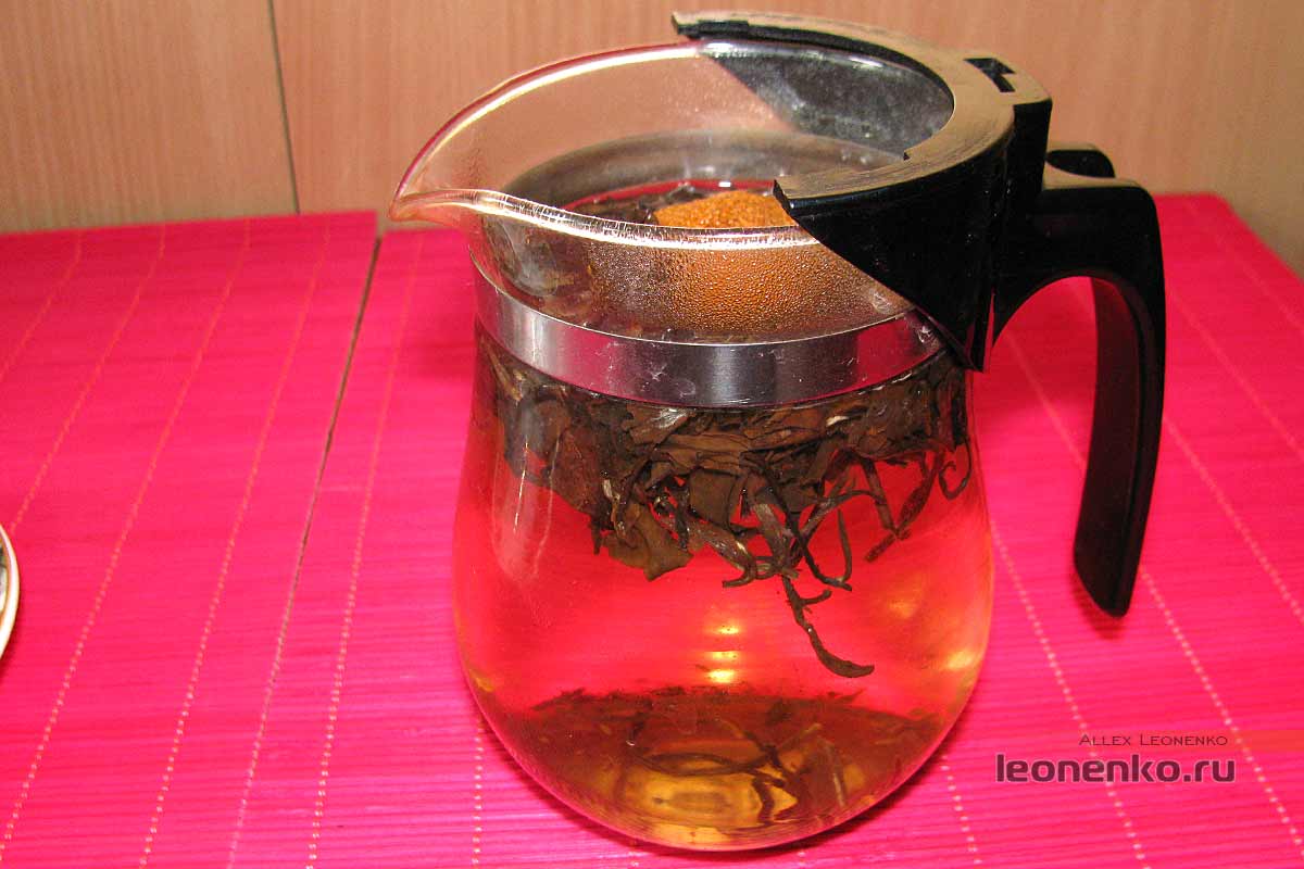 Белый чай Шоу Мэй в мандарине - Fiding white tea, приготовление