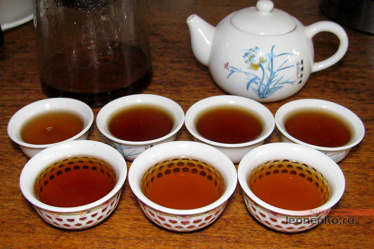 Красный чай Фэн Цин от фабрики CaiCheng - приготовленный чай