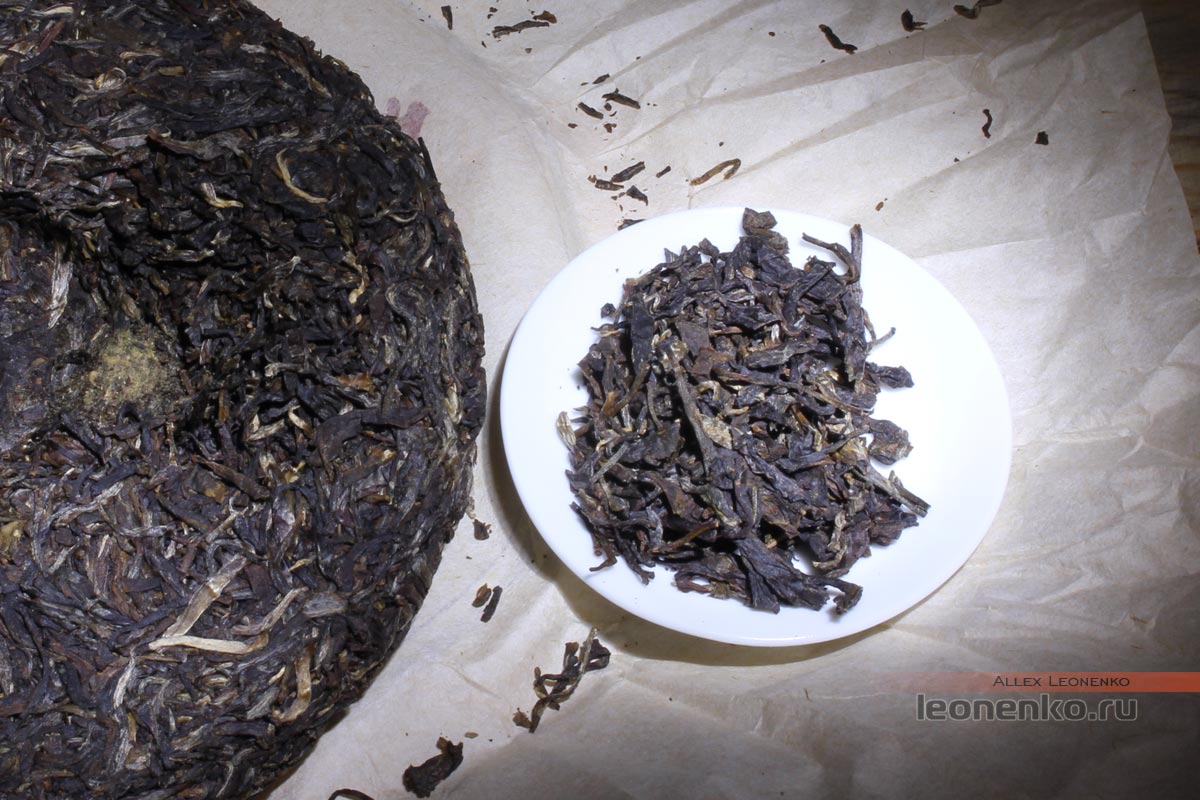 Мэнку Да Е Цин Бин, шен пуэр, 2015 г - сухой чай