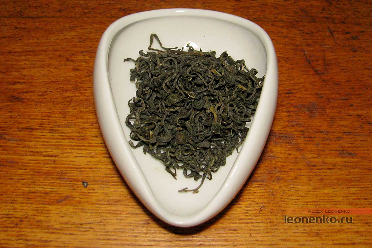 Жаренный зеленый чай - внешний вид