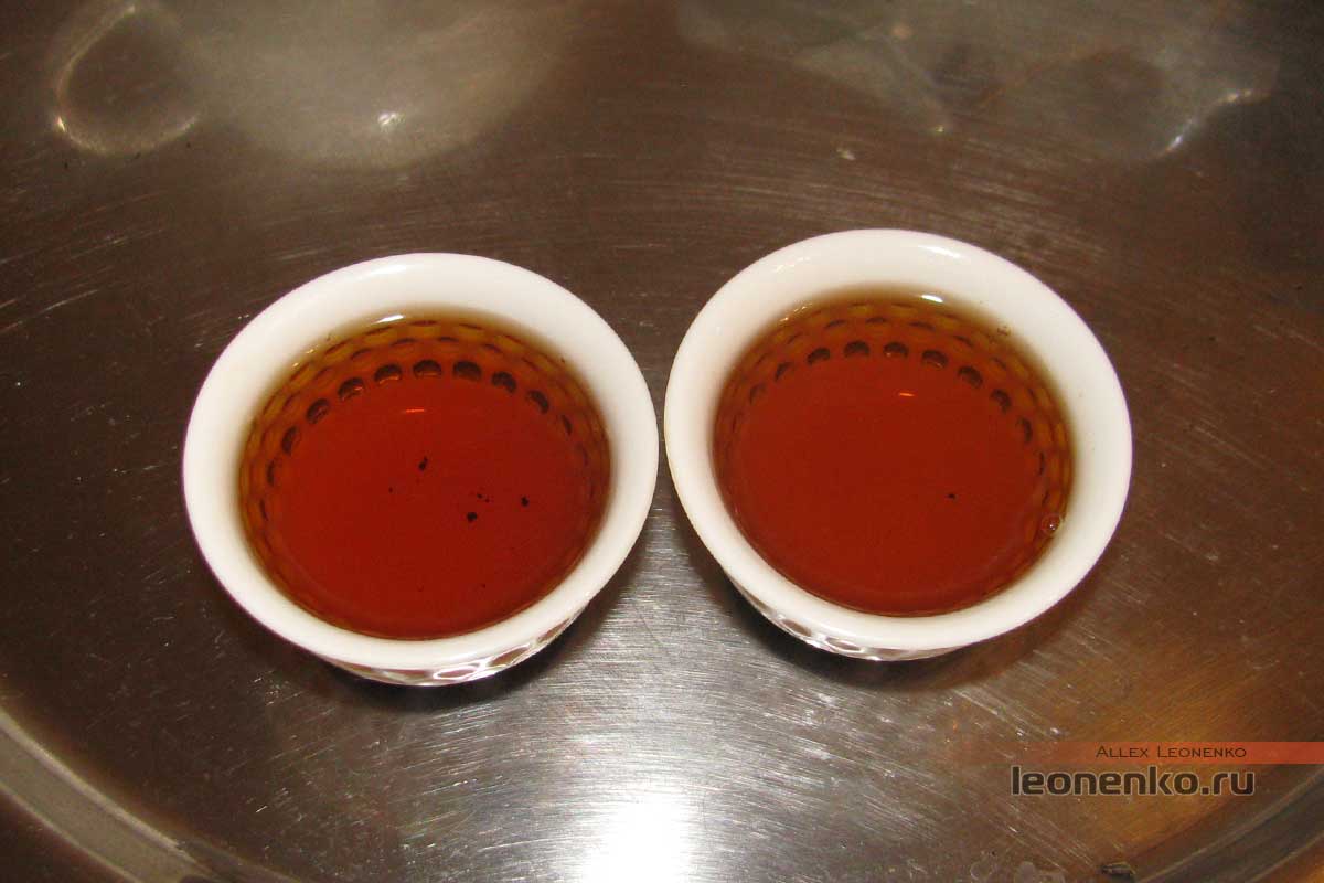 Красный прессованный китайский чай - результат