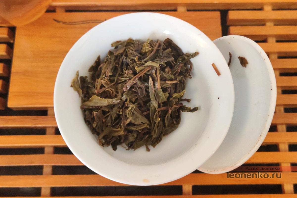 Ба Ма «Синь Цзи Хао Коу Коу Сян Чуань», чайный лист после промывки
